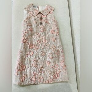 Luxury Italian jacquard silk mini dress